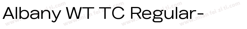 Albany WT TC Regular字体转换